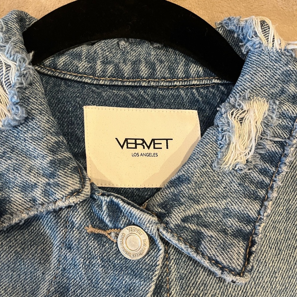 Patchwork Jean Jacket, Size Small - image 3